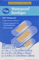 slide 1 of 1, Kroger 100% Waterproof Bandages, 20 ct