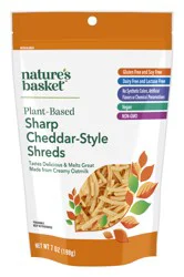 Nature's Basket Plant-Based Sharp Cheddar-Style Shreds - 7 oz