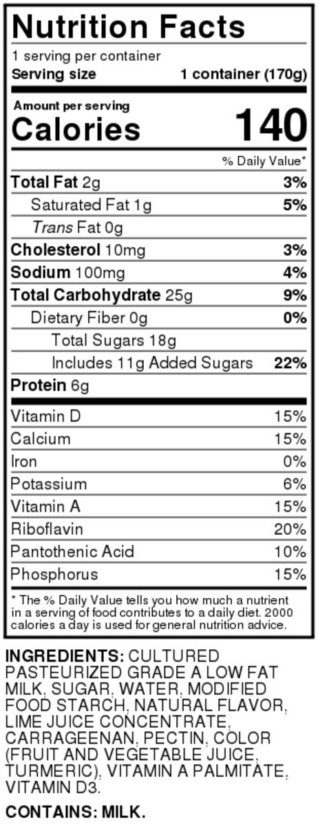 slide 4 of 9, Food Club Key Lime Pie Blended Lowfat Yogurt, 6 oz