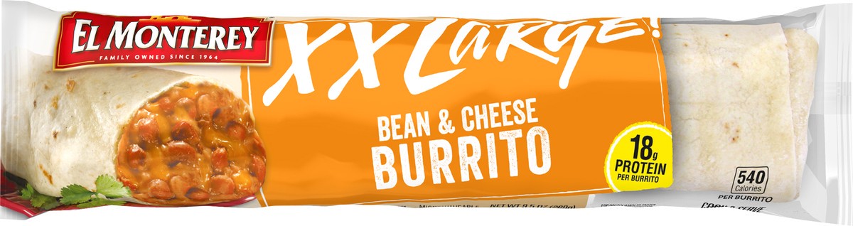 slide 4 of 5, El Monterey XXL Bean & Cheese Burrito, 9.5 oz, 9.5 oz