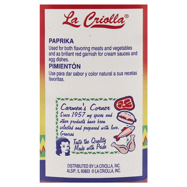 slide 8 of 9, La Criolla Spanish Paprika, 2.75 oz