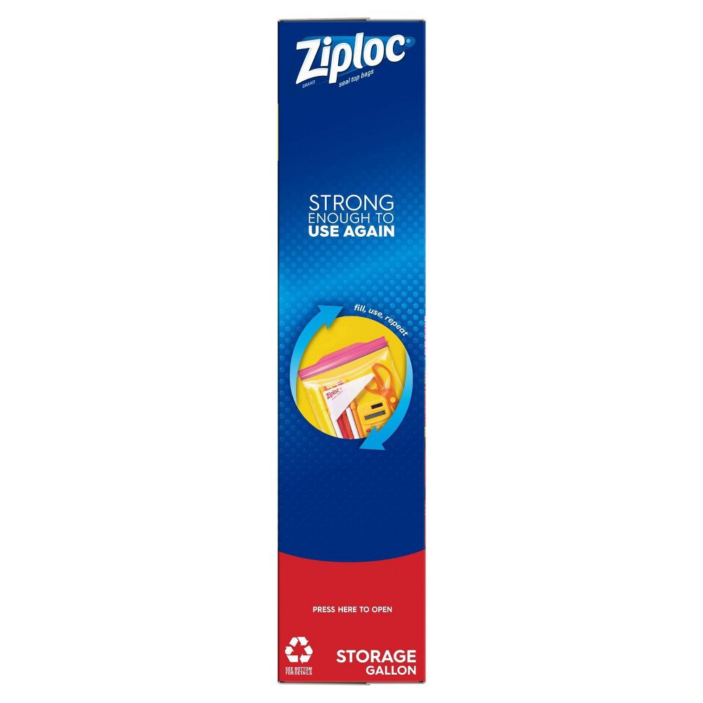 slide 13 of 14, Ziploc Storage Gallon Bags with Grip 'n Seal Technology - 19ct, 19 ct
