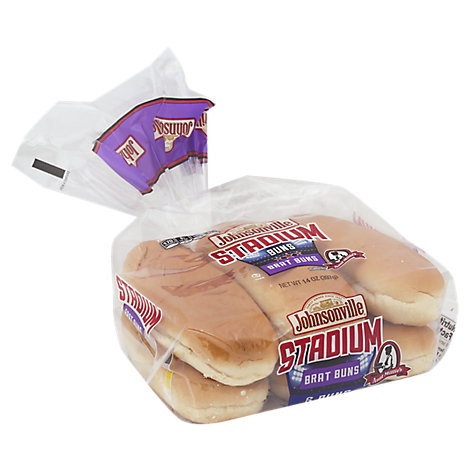 slide 1 of 1, Johnsonville Brat Buns, 6 ct