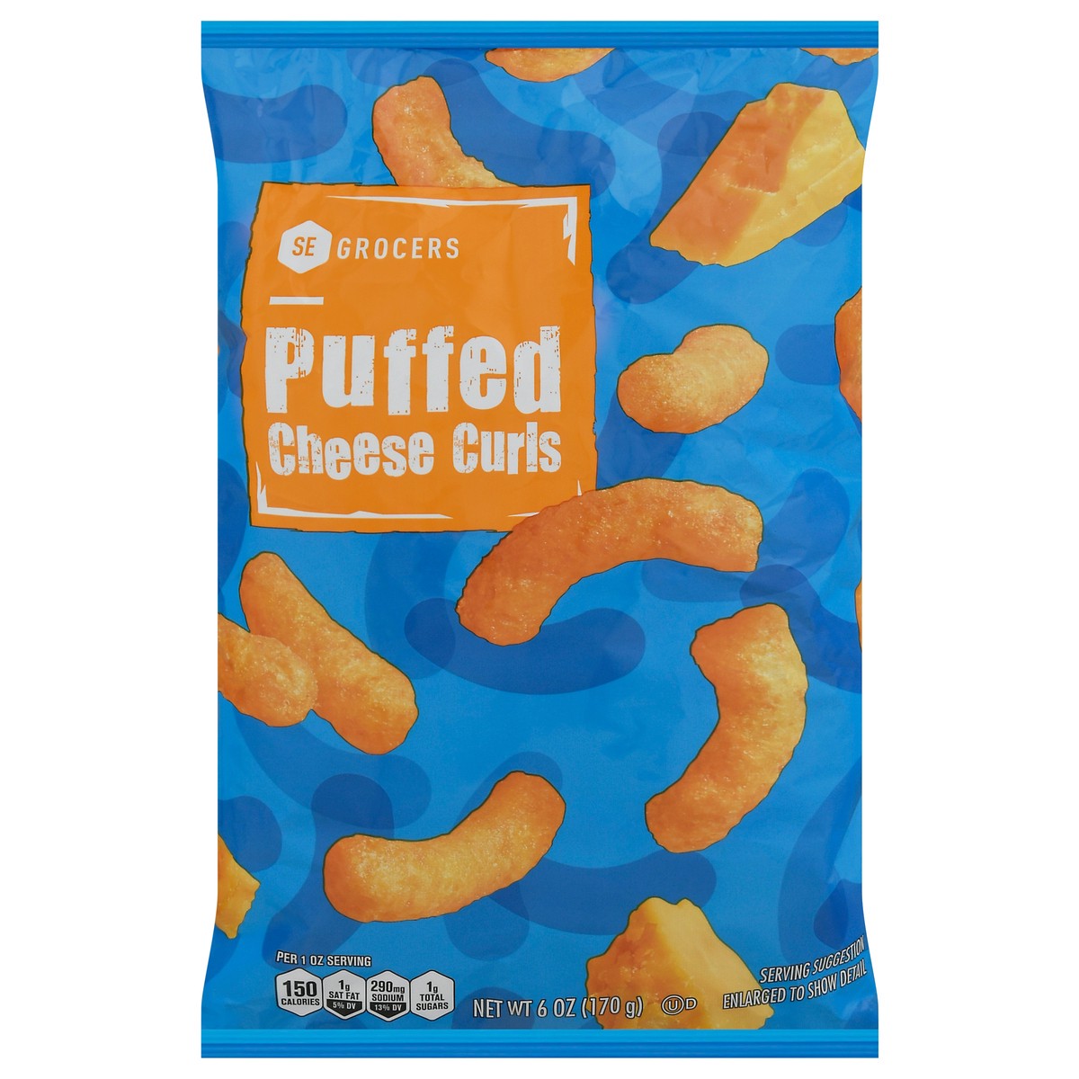 slide 1 of 12, SE Grocers Puffed Cheese Curls, 6 oz