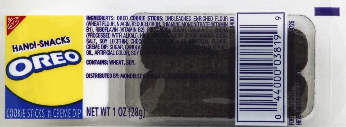 slide 4 of 5, Nabisco Handi-Snacks Oreo Cookie Sticks Single, 1 oz