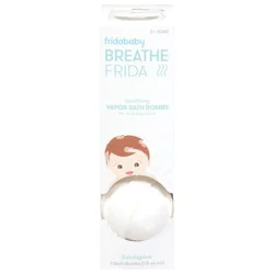F & R Breathe Frida Soothing Eucalyptus Vapor Bath Bombs 3 ea