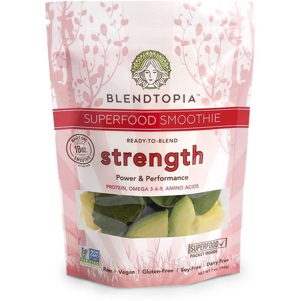 slide 1 of 1, Blendtopia Superfood Smoothie - Strength, 7 oz