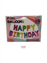 Trico 70 Happy Birthday Balloon Banner - Assorted