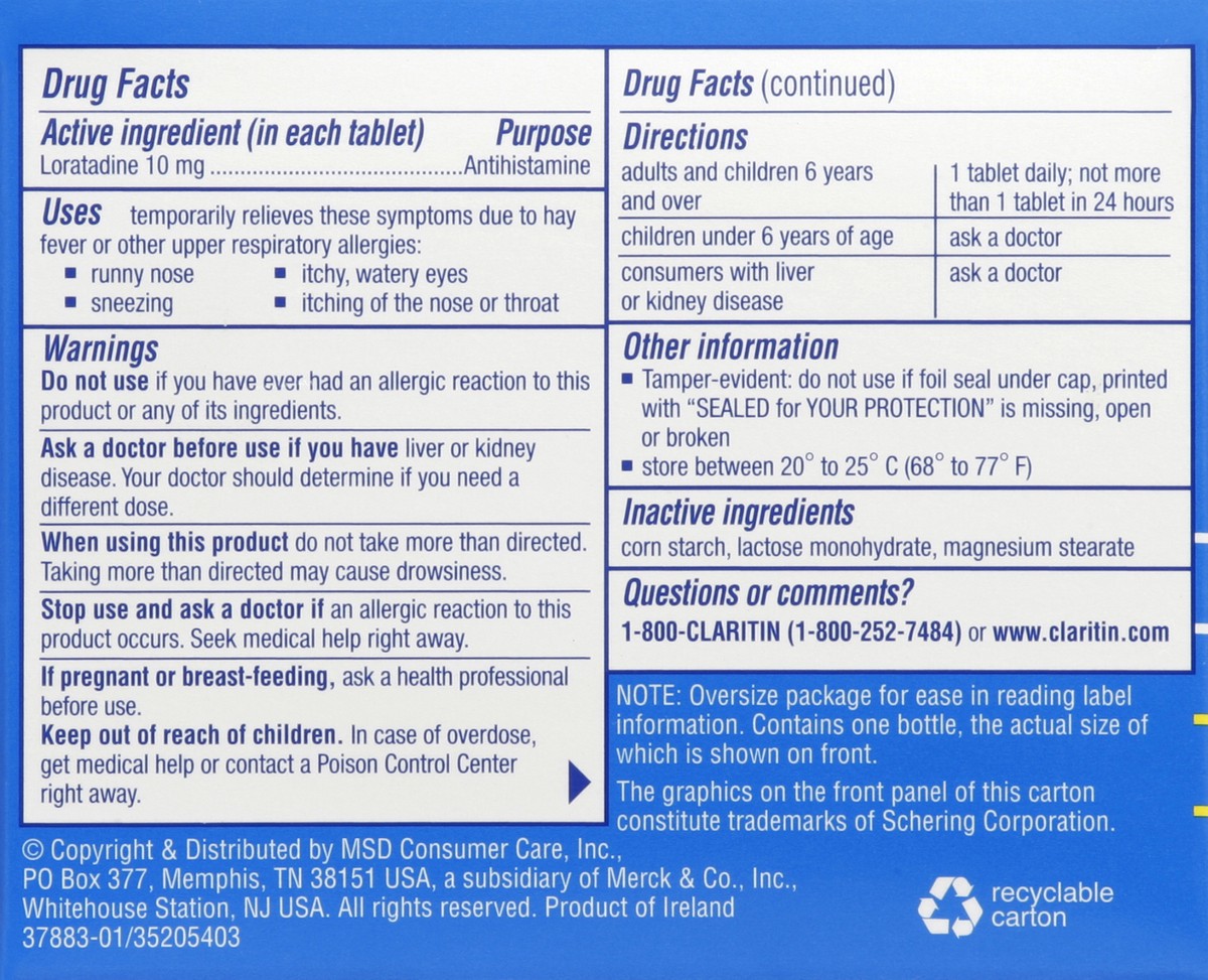 slide 2 of 5, Claritin Indoor & Outdoor Allergies 60 ea, 45 ct