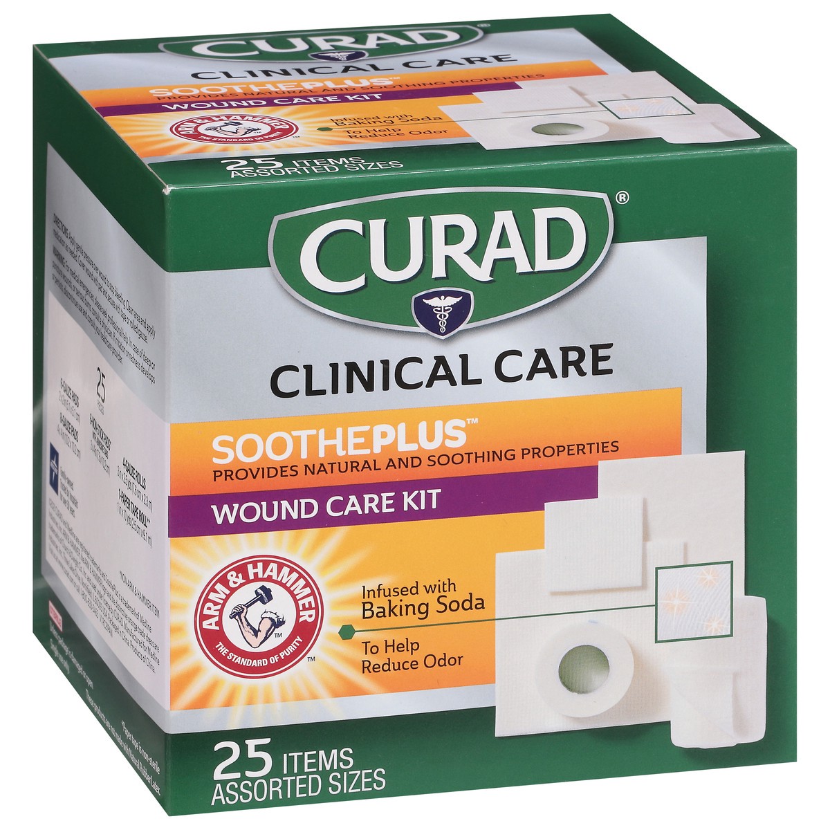 slide 6 of 9, Curad SoothePlus Clinical Care Wound Care Kit 25 Items, 25 ct