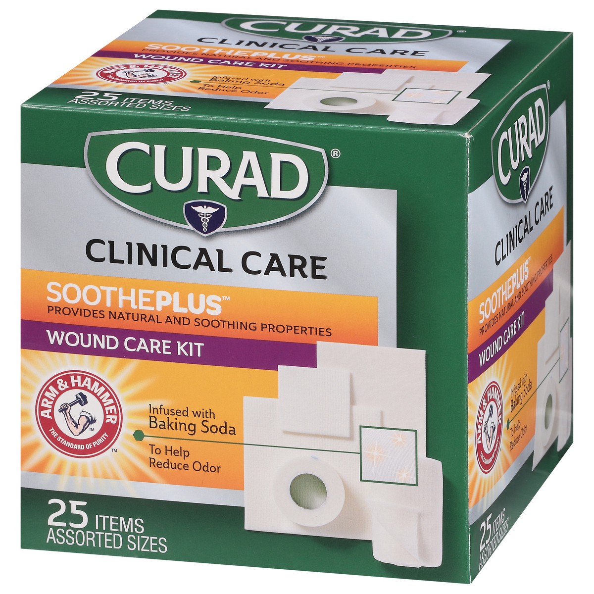 slide 9 of 9, Curad SoothePlus Clinical Care Wound Care Kit 25 Items, 25 ct