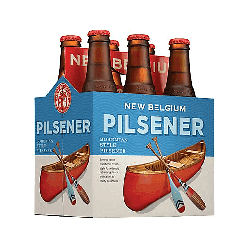 slide 1 of 7, New Belgium Blue Paddle Pilsner Bottles, 6 ct; 12 oz