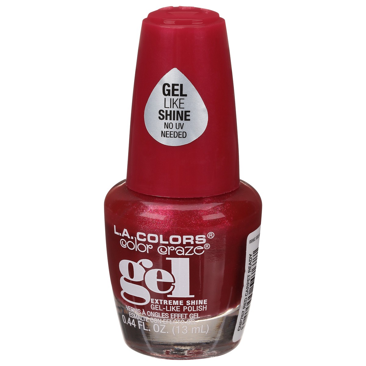 slide 8 of 10, L.A. Colors Gel Nail Polish, Red Carpet Ready, 0.44 fl oz