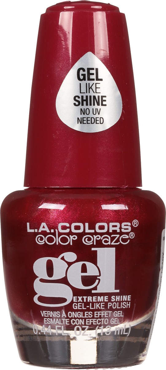 slide 6 of 10, L.A. Colors Gel Nail Polish, Red Carpet Ready, 0.44 fl oz