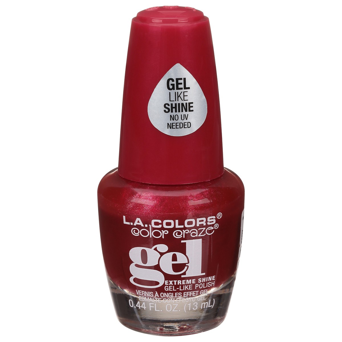 slide 2 of 10, L.A. Colors Gel Nail Polish, Red Carpet Ready, 0.44 fl oz