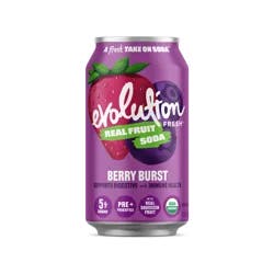 Evolution Fresh Berry Burst Organic Real Fruit Soda - 12 fl oz Can