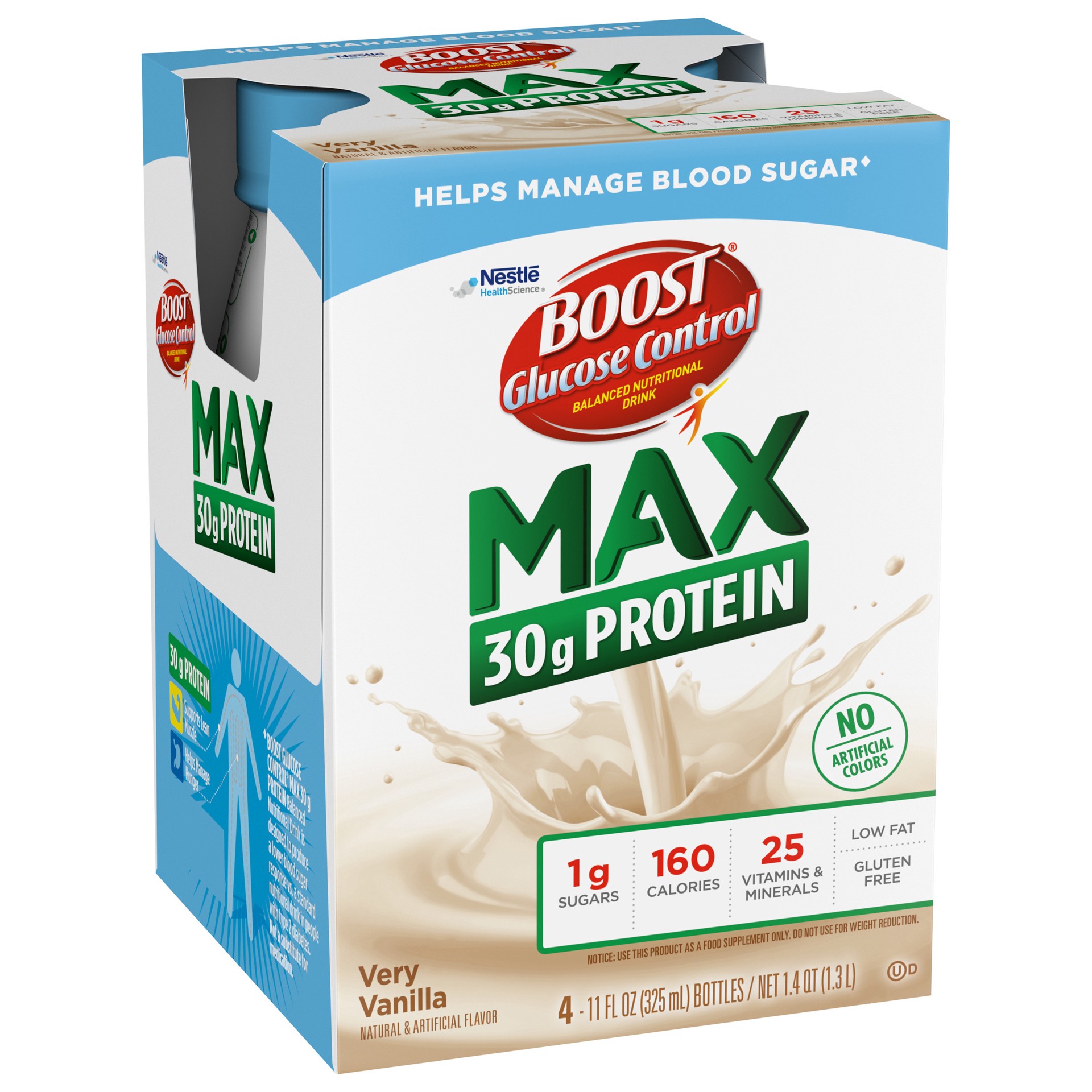 slide 4 of 5, Boost Glucose Control Max Nutritional Vanilla Drink, 44 fl oz