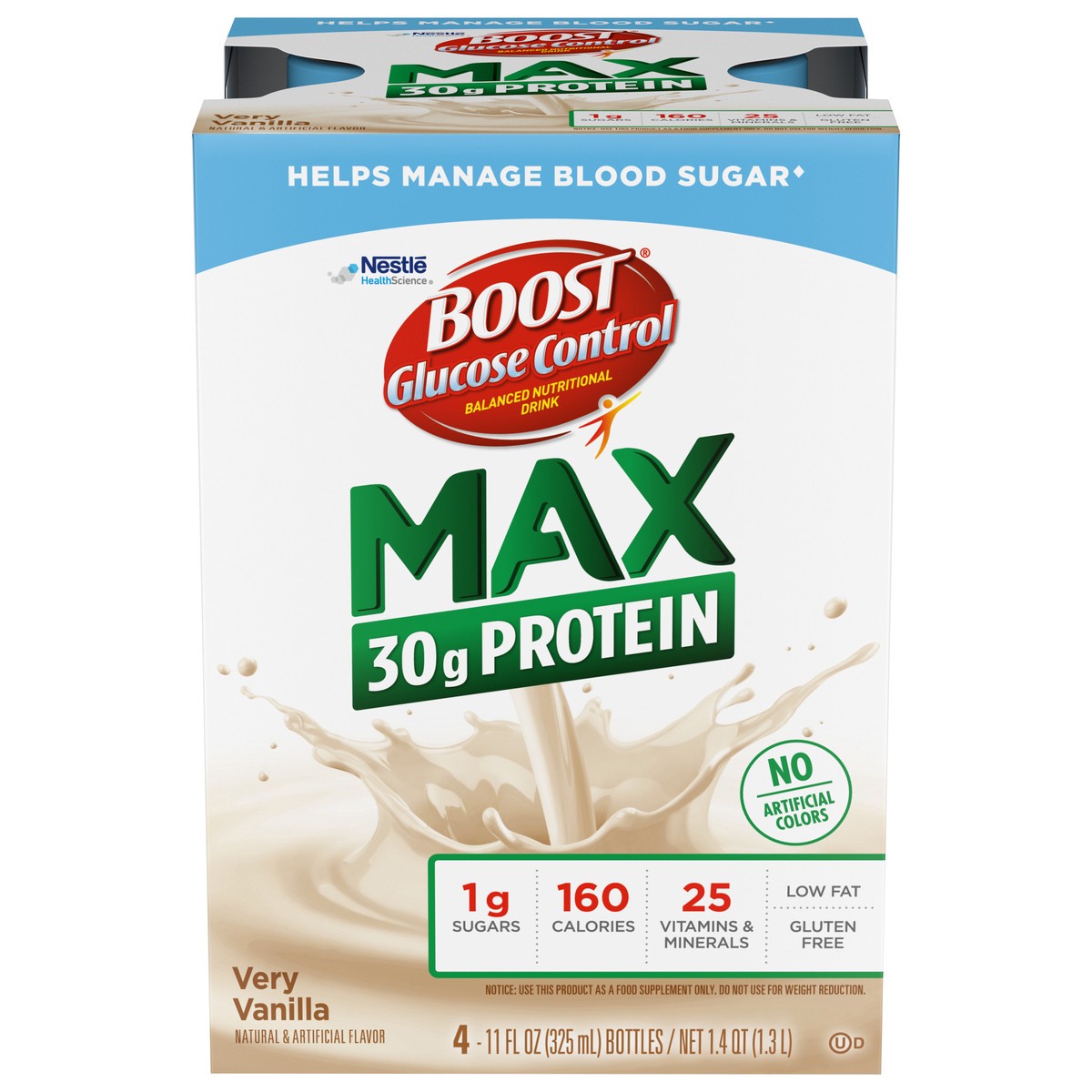 slide 1 of 5, Boost Glucose Control Max Nutritional Vanilla Drink, 44 fl oz