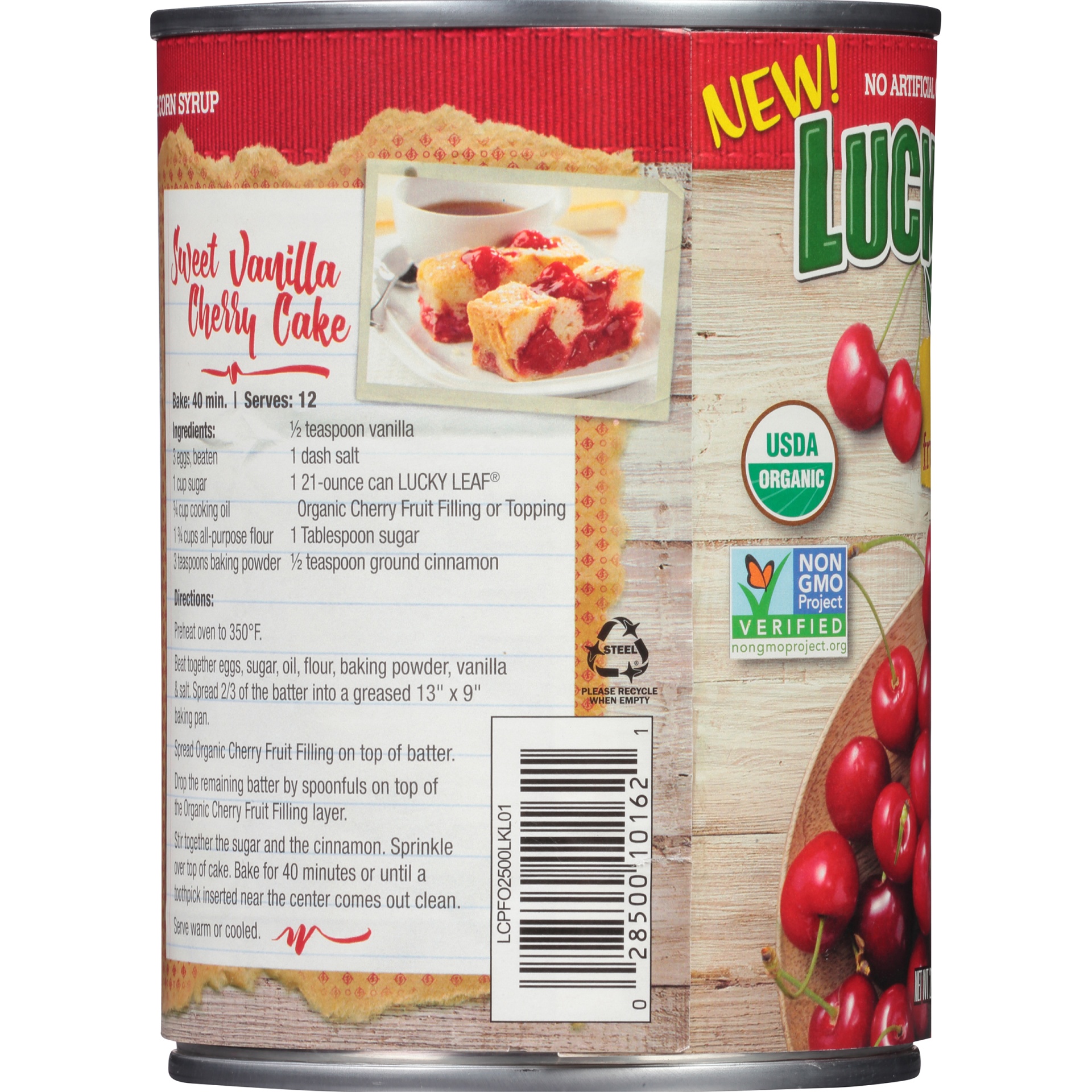 slide 2 of 6, Lucky Leaf Organic Fruit Filling or Topping Cherry, 21 oz