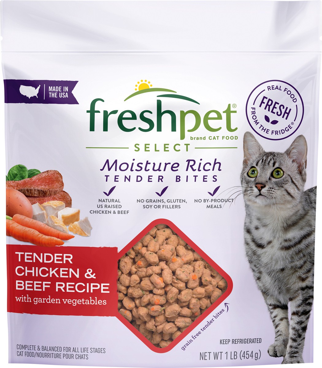 slide 5 of 7, Freshpet Select Cat Food Roasted Meals Beef, 1 lb