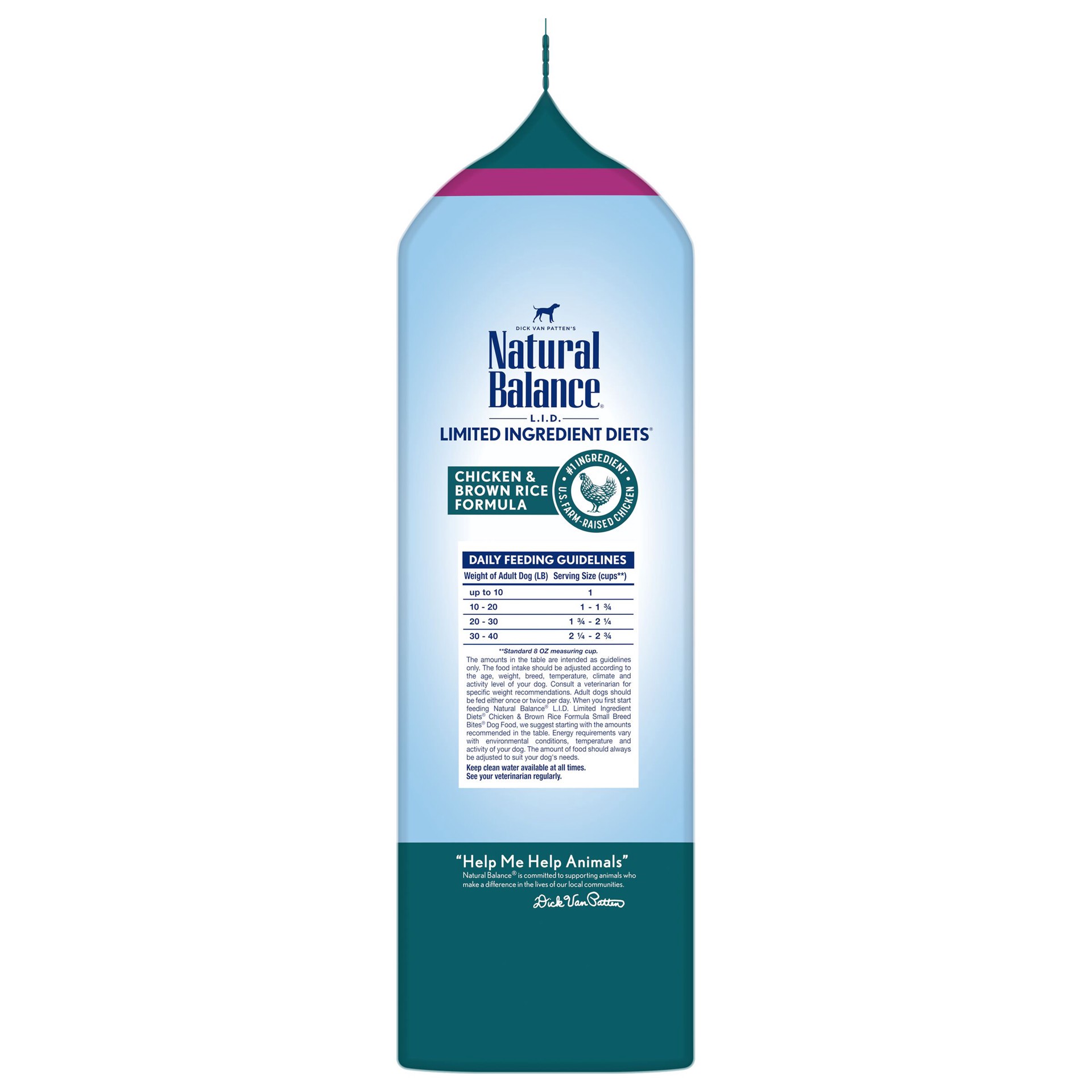 slide 3 of 5, Natural Balance L.I.D. Limited Ingredient Diets Chicken & Brown Rice Formula Small Breed Bites Dry Dog Food, 4 Pounds, 1 ct