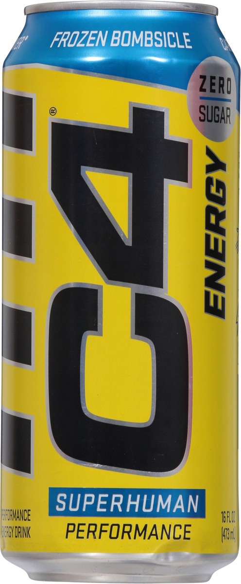 slide 5 of 9, C4 Energy, C4 Energy - Yellow Can, Carbonated, Frozen Bombsicle, 16 oz