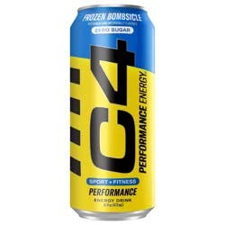 C4 Sport Performance Frozen Bombsicle Energy Drink, 16 fl oz can