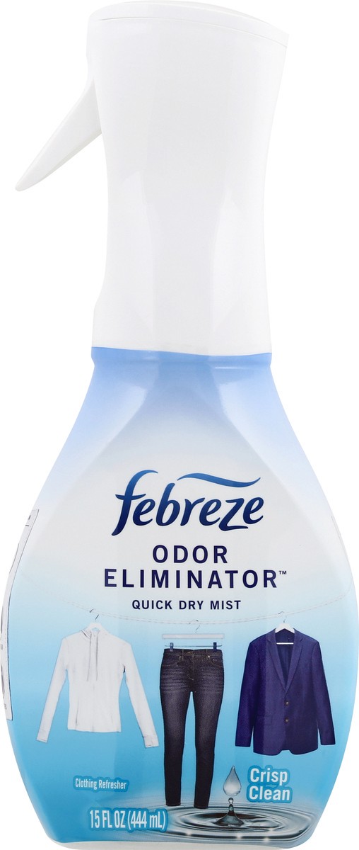 slide 6 of 9, Febreze Clothing Crisp Clean Odor Eliminator, 16 oz