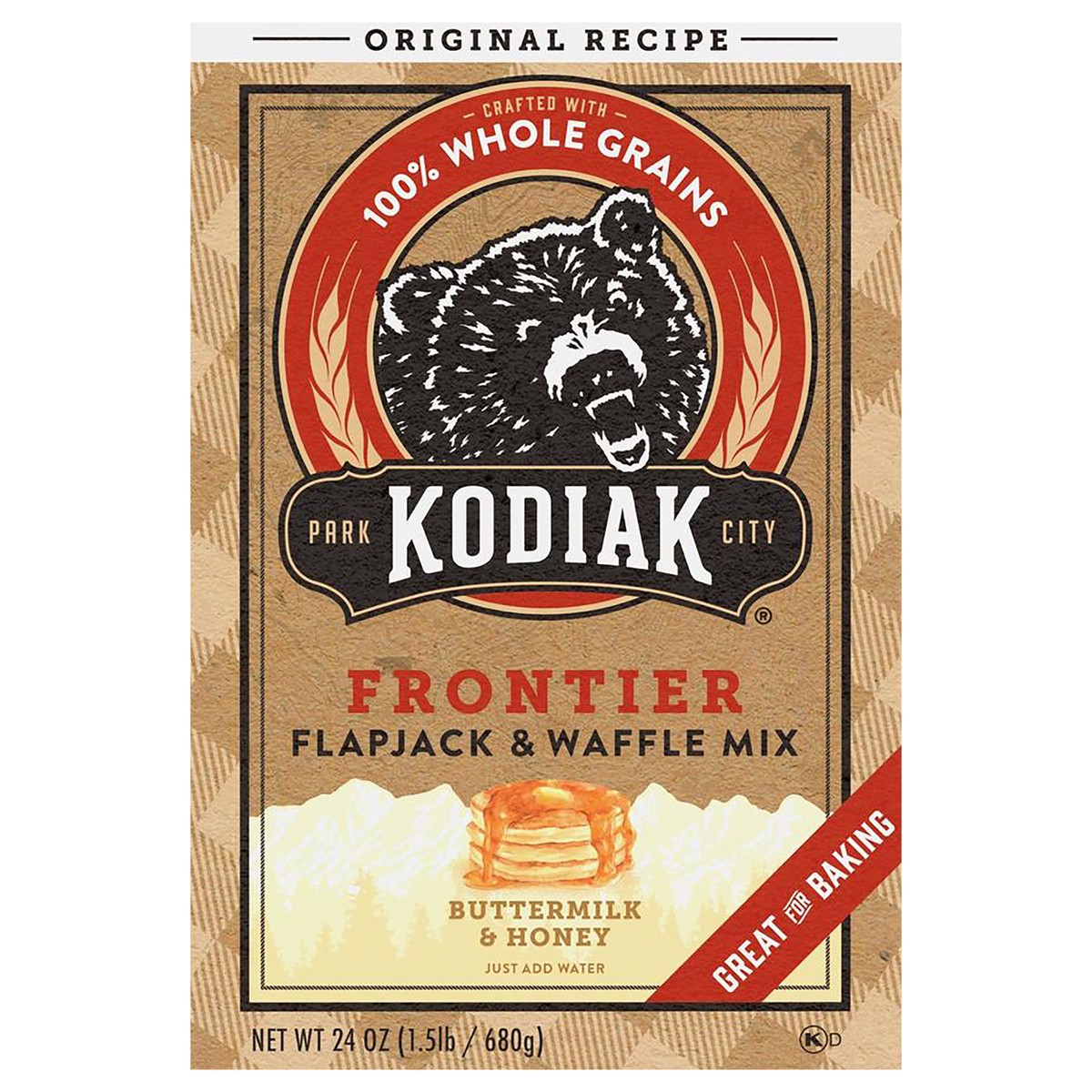 slide 1 of 7, Kodiak Cakes Flapjack & Waffle Mix, Buttermilk & Honey, 24 oz, 24 oz