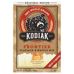 Kodiak Cakes Flapjack & Waffle Mix, Buttermilk & Honey, 24 oz