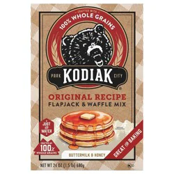 Kodiak Cakes Flapjack & Waffle Mix, Buttermilk & Honey, 24 oz