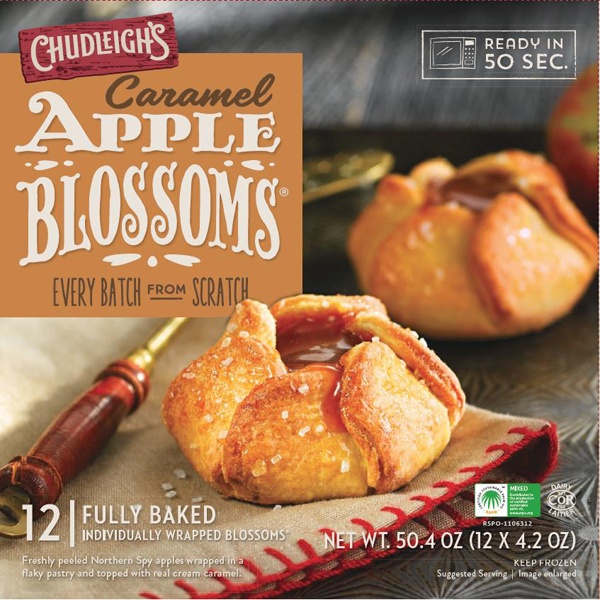 slide 1 of 1, Chudleigh's Caramel Apple Blossoms, 12 ct