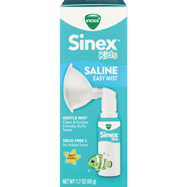 slide 1 of 12, Vicks Sinex Kids Saline Easy Mist Kit, 1.7 oz