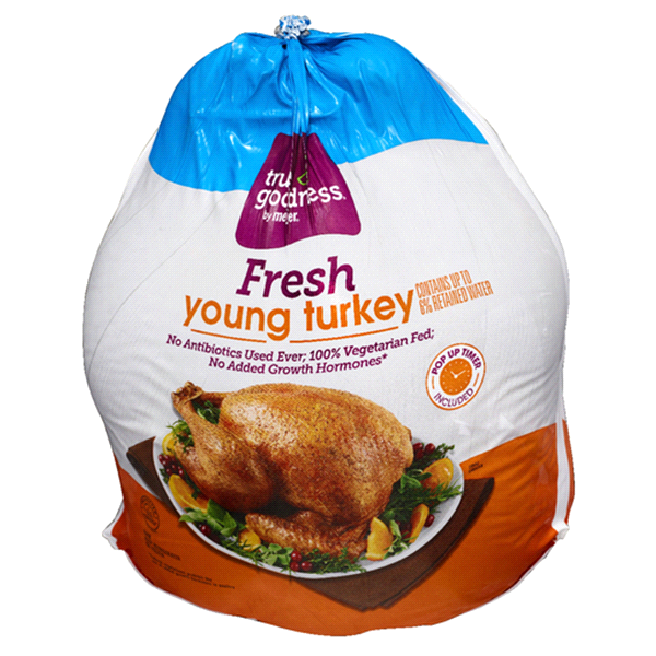 slide 1 of 1, True Goodness Fresh Young Turkey, per lb