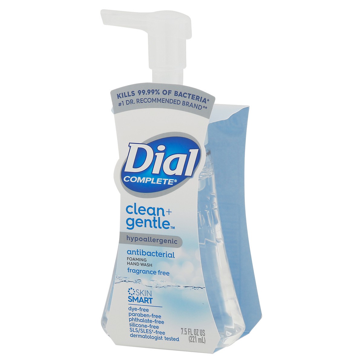 slide 3 of 9, Dial Antibacterial & Sensitive Foaming Fragrance Free Hand Wash + Aloe 7.5 fl oz, 7.5 fl oz