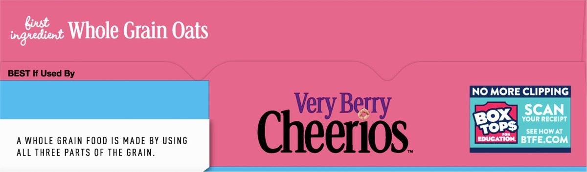 slide 3 of 9, Cheerios Very Berry Cheerios, Heart Healthy Cereal, Large Size, 14.5 OZ, 14.5 oz