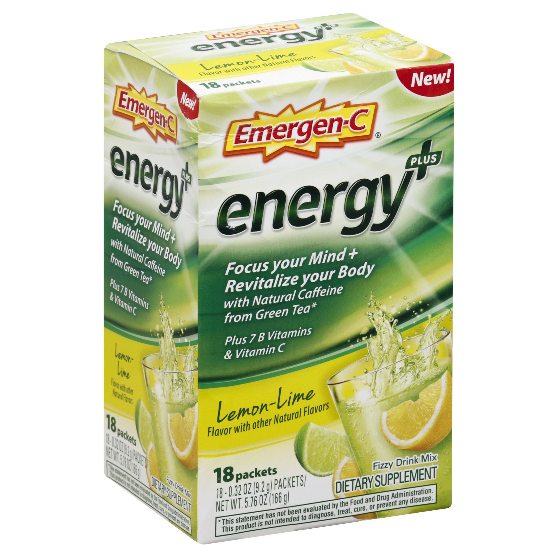 slide 1 of 7, Emergen-C Fizzy Drink Mix 18 ea, 18 ct