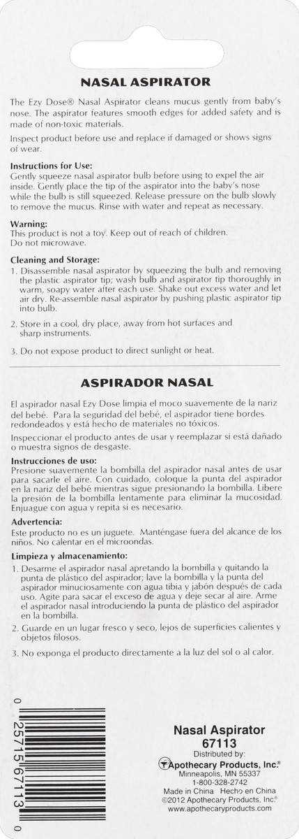 slide 2 of 7, EZY Dose Nasal Aspirator - Each, 1 ct