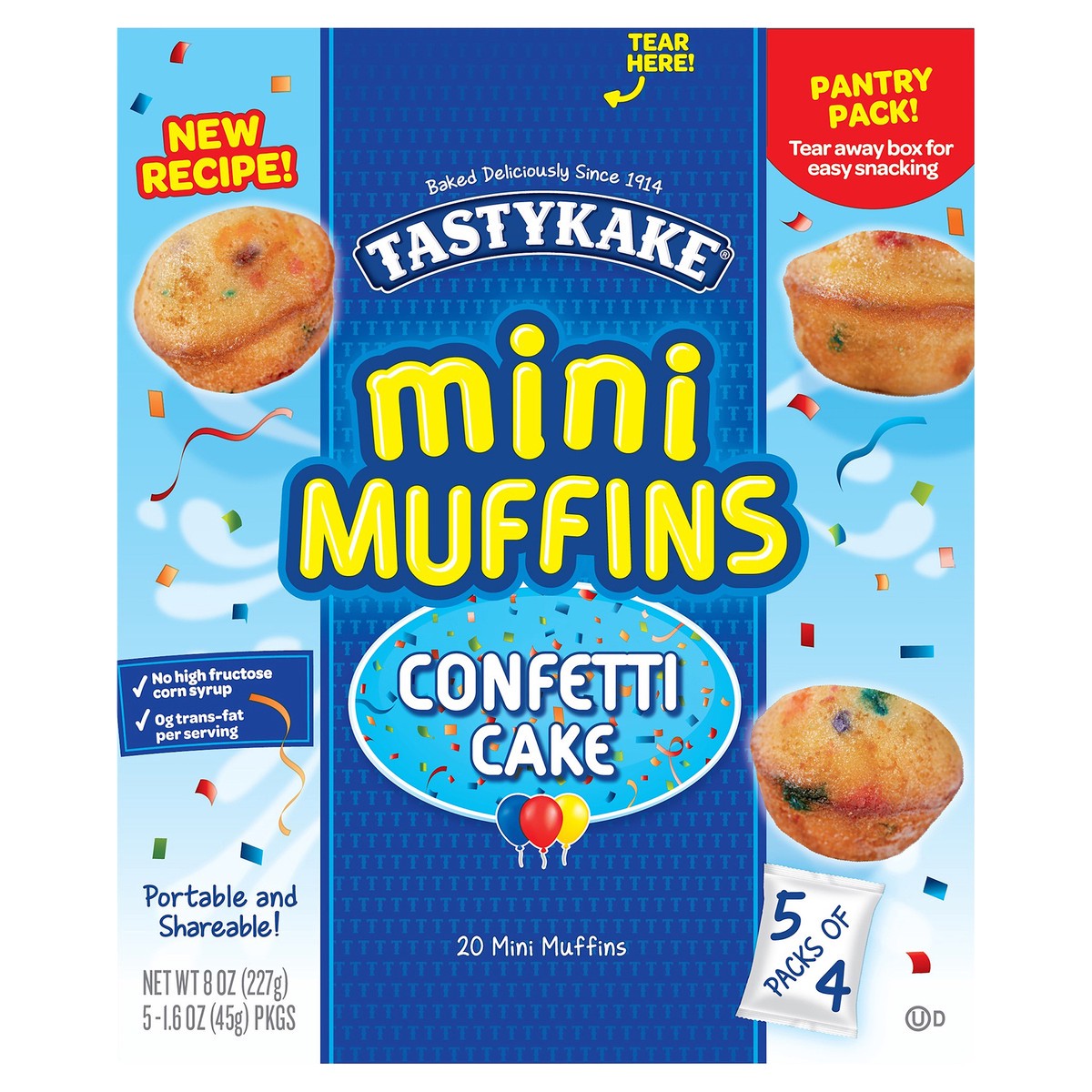slide 1 of 1, Tastykake Mini Muffins Confetti - 8oz, 8 oz