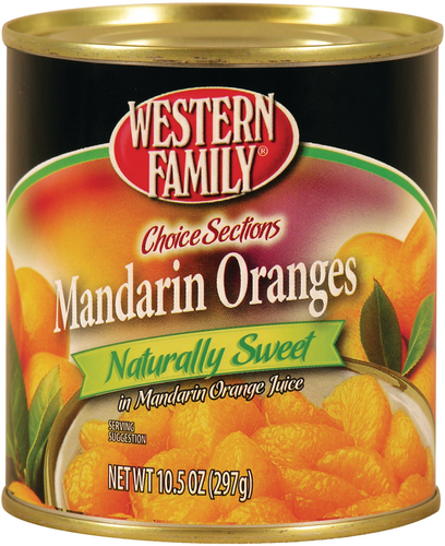 slide 1 of 1, Western Family Mandarins Naturally Sweet, 10.5 oz