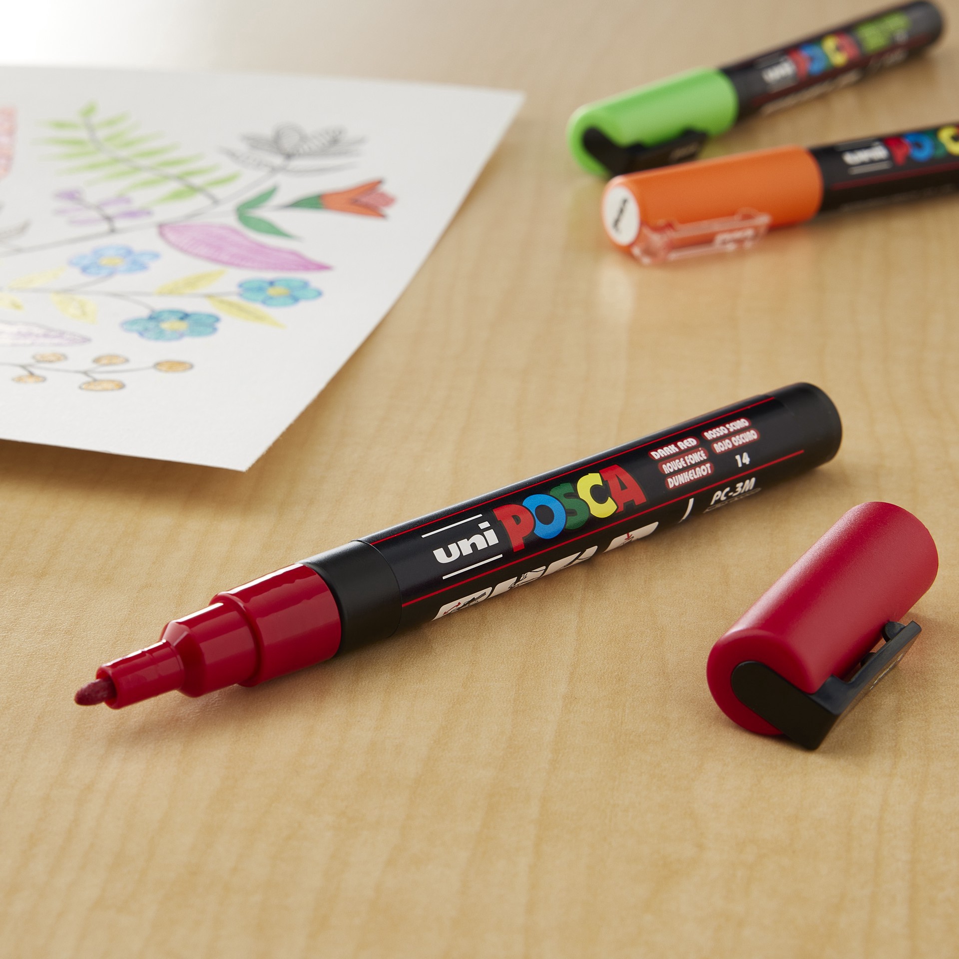 slide 2 of 2, Uni Posca Pc-3m Fine Bullet Tip Paint Marker, 1.5 mm