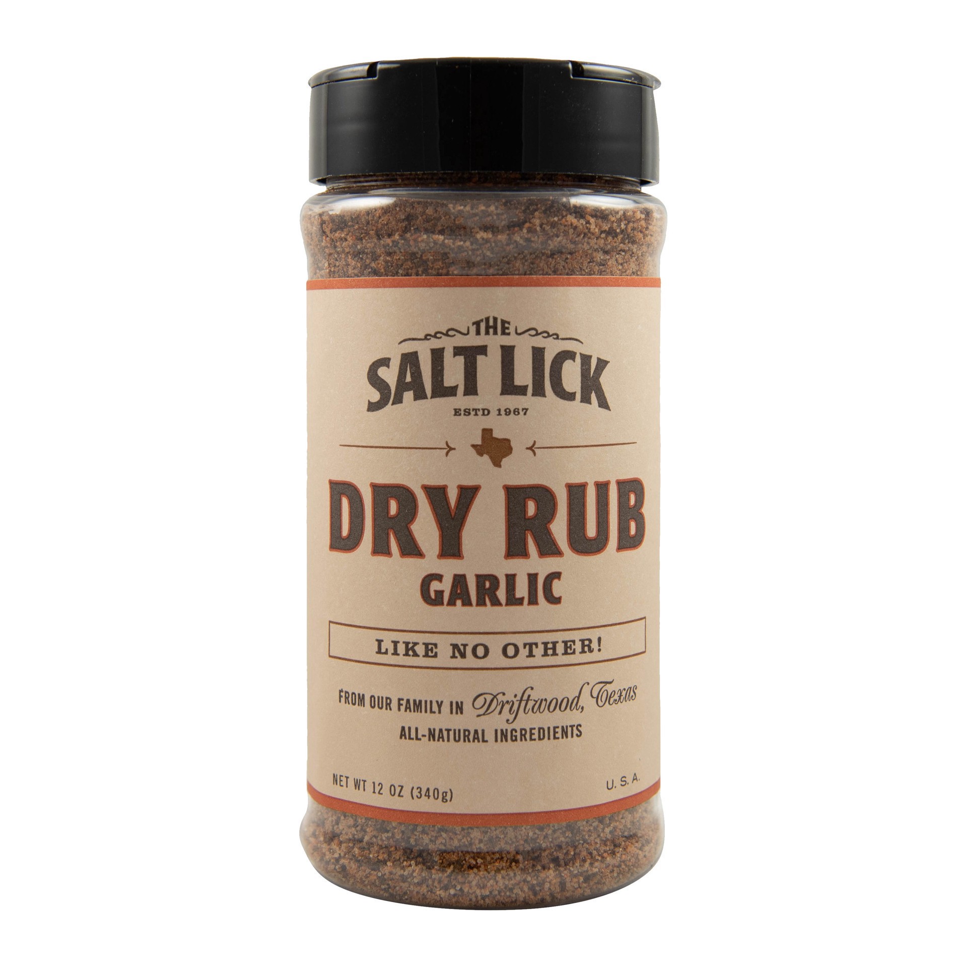 slide 1 of 3, The Salt Lick Garlic Dry Rub, 12 oz