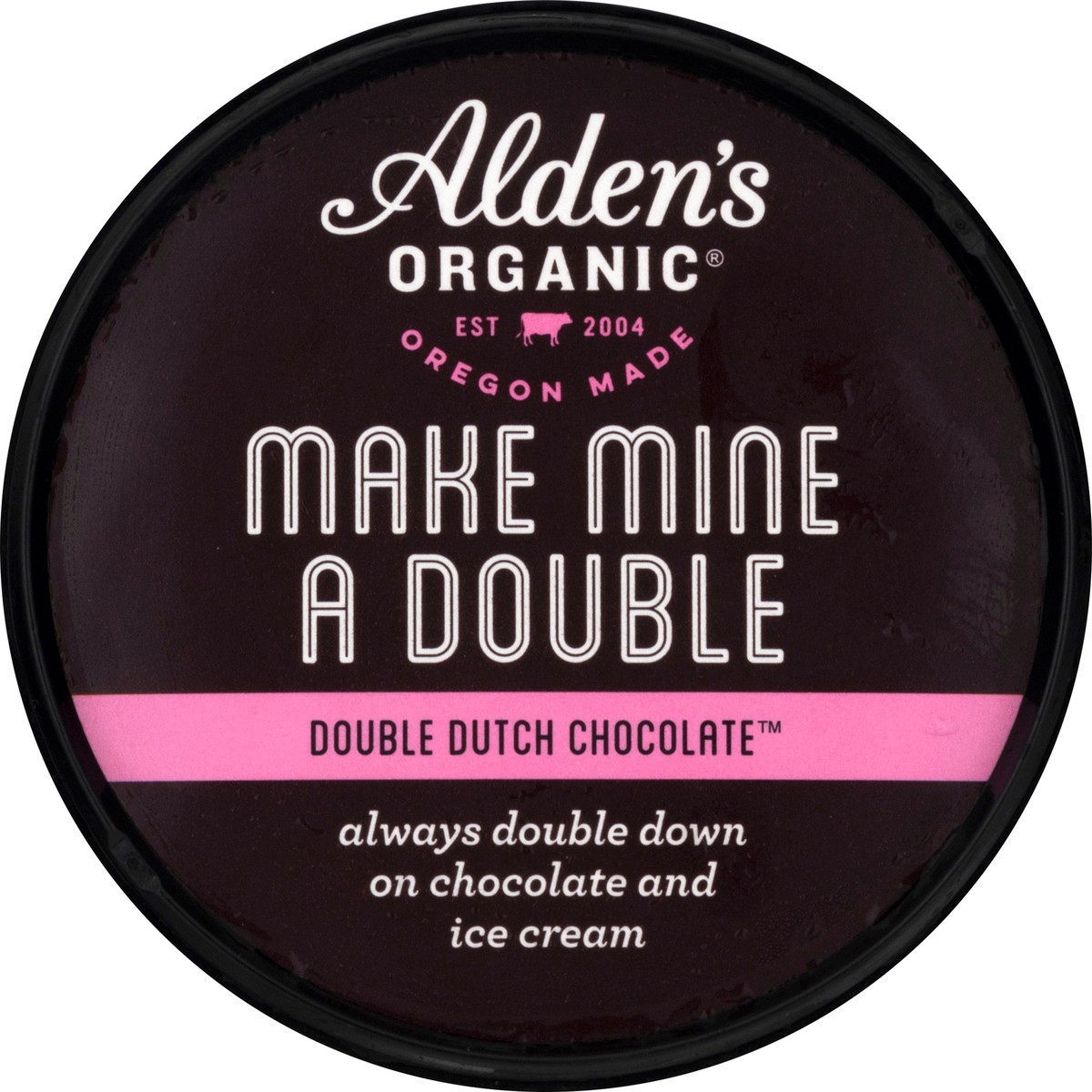 slide 9 of 9, Alden's Aldens Double Dutch Chocolate Ice Cream, 14 fl oz