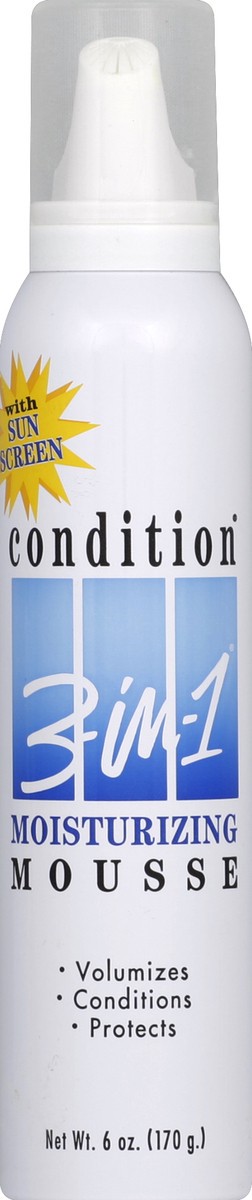 slide 2 of 3, Condition 3-In-1 Moisturizing Formula Mousse, 6 oz