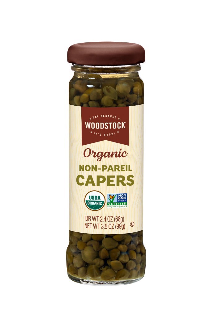 slide 1 of 1, Woodstock Organic Non-Pareil Capers 3.5 oz, 