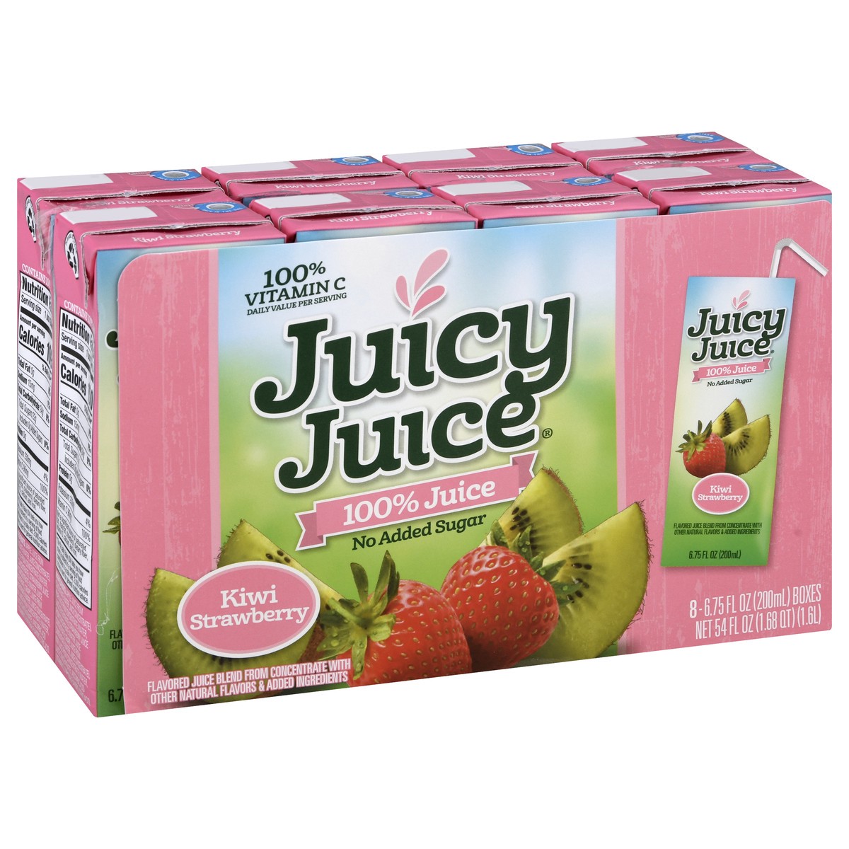 slide 2 of 9, Juicy Juice 8 Pack Kiwi Strawberry 100% Juice 8 ea, 8 ct