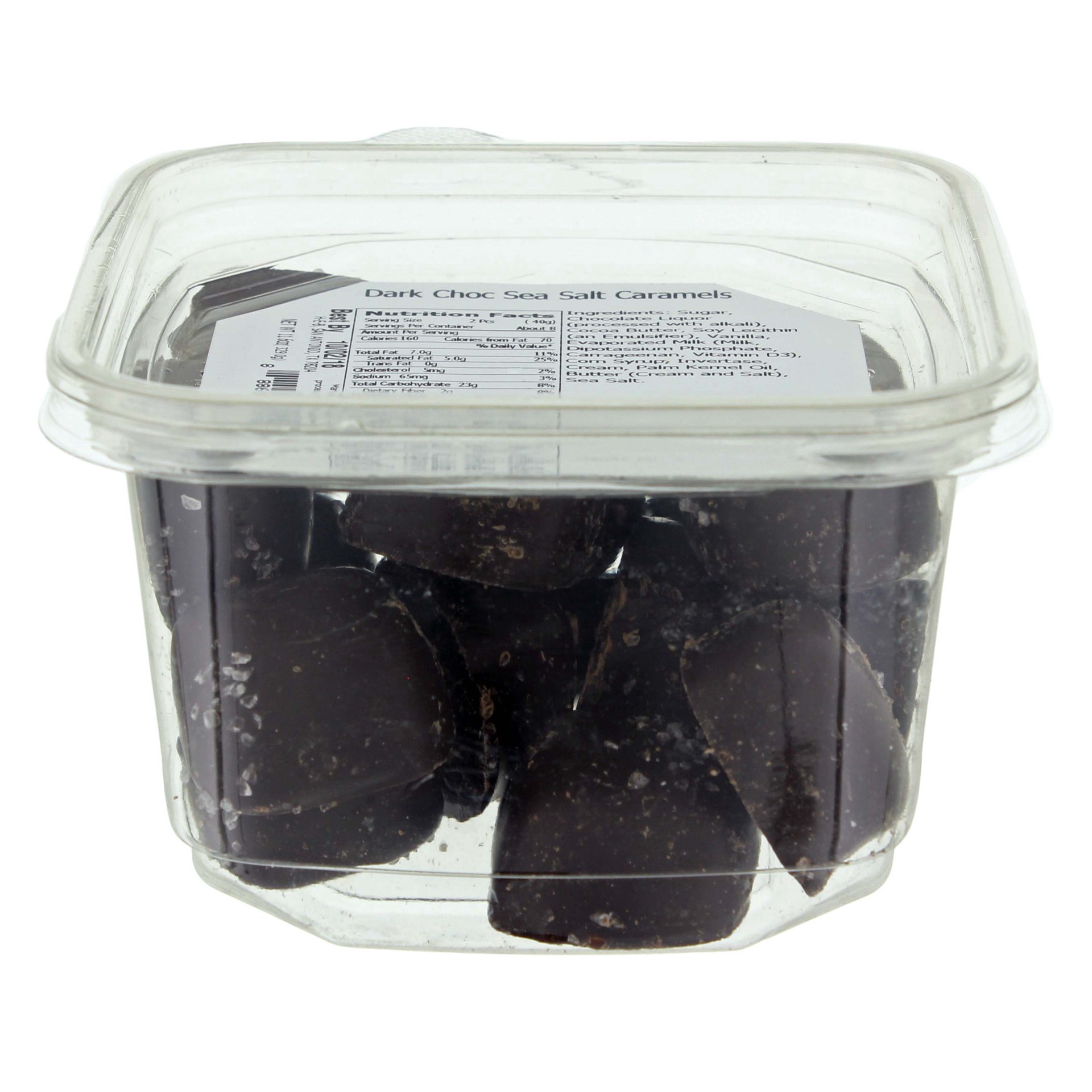 slide 1 of 1, H-E-B Dark Chocolate Sea Salt Caramels, 11.64 oz