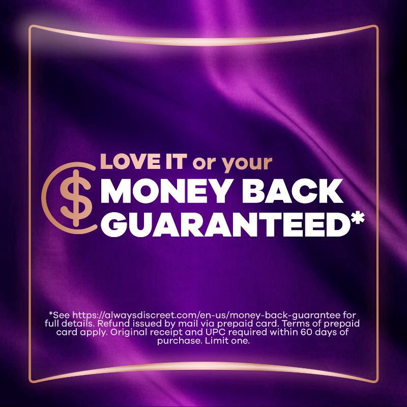 slide 8 of 11, Always Discreet Boutique Black Maximum Underwear - S/M - 20ct, 20 ct