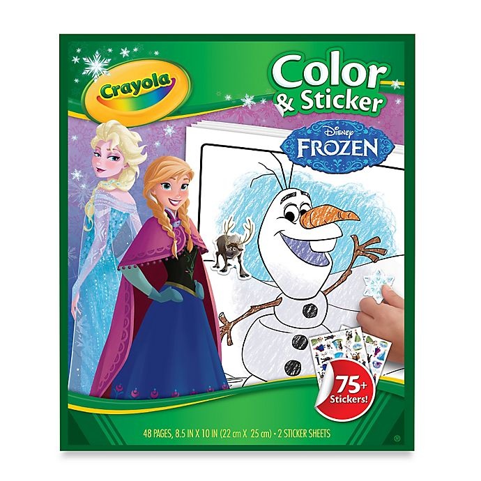 slide 1 of 1, Crayola Disney Frozen'' Color & Sticker Book'', 1 ct