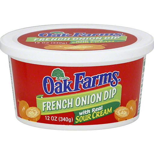 slide 1 of 1, Oak Farms French Onion Dip, 12 oz